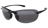 Maui Jim Sunglasses - Hanalei / Frame: Gloss Black Lens: Maui HT