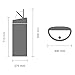 Brabantia Touch Bin, 10 Gal / 40L, Matte Steel Fingerprint Proof, 378683