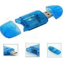 4 in 1 Mini USB 2.0 Memory Card Reader Writer SD MINISD MMC MOBILE RSMMC