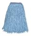 Tough Guy 1TYR7 Wet Mop, Sz #16, Blue, Cut End