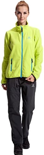 Alionz Women Stand Collar Fleece Thicken Outdoor Sportswear Tops Jacket Blazer XXL Lightgreen