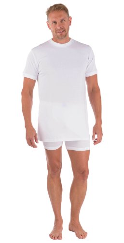 Men's Crew Neck Undershirt (Natural White, Small) Top Gifts for Father's Day MB6001-NWH-S