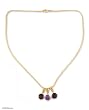 Gold vermeil and amethyst choker, 'Festive India'