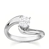 0.25 Carat VS2 - GIA Certified Diamond Solitaire Engagement Ring on 14k White Gold