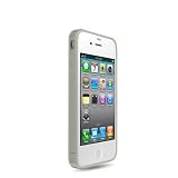 TPU Rubber Skin Case for Apple iPhone 4G, Clear White (AT&T ONLY)