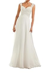 Spaghetti Strap Natural   Waistline Chiffon Sweetheart Lace Backless Open-Back Wedding Dress 