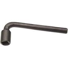 Martin 263H High Carbon Steel 3/8" Square Opening Offset Socket Wrench, 4 Points, 4-5/16" Overall Length, Industrial Black Finish