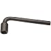 Martin 263H High Carbon Steel 3/8" Square Opening Offset Socket Wrench, 4 Points, 4-5/16" Overall Length, Industrial Black Finish