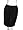 PETER SOM Sparkle Voile Skirt in Black