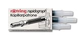 Rotring Ink Cartridges For Rapidograph Pens  Ref S0194650 [Pack 3] -  Black