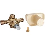 Grohe 34397000 3/4-inch Grohtherm Thermostat Rough-In Valve With Service Stops, Chrome