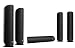 KEF KHT5005IISATBL Speaker System (Set of 5, Black)