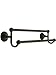 30" Brass Double Towel Bar With Regular Rosettes In Oil Rubbed Bronze