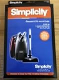 Simplicity Type H HEPA Vacuum Cleaner Bags 6 Pack