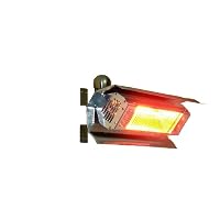 Fire Sense Indoor/Outdoor Wall-Mounted Infrared Heater, Stainless Steel