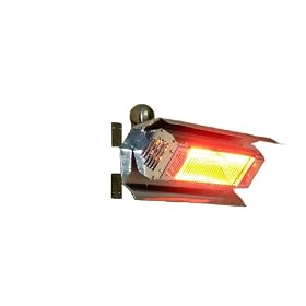 Fire Sense Indoor/Outdoor Wall-Mounted Infrared Heater, Stainless Steel