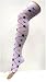 Over-the-Knee Thigh High Stockings Socks Hearts Skulls White