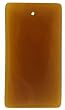 Smokey Quartz Rectangle Pendant 1.5mm Hole 28x50mm - Package of 3