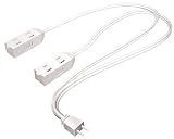 Stanley 31311 Twin 3-Outlet 6-Foot Extension Cords, White