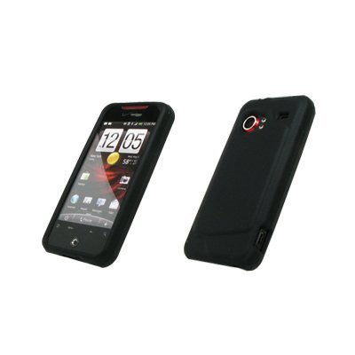 EMPIRE Black Silicone Gel Skin Cover Case for HTC Droid Incredible [EMPIRE Packaging]
