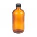 Wheaton W216856 Boston Round Bottle, Amber Glass, Capacity 8oz With 24-400 Black Phenolic Rubber Lined Screw Cap, Diameter 60mm x 136mm (Case Of 12) Wheaton W216856 Boston Round Bottle, Amber Glass, Capacity 8oz With 24-400 Black Phenolic Rubber Lined Screw Cap, Diameter 60mm x 136mm (Case Of 12)
