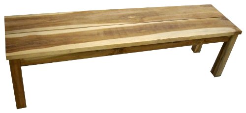 Ambientehome 62822 Bank Santos ca. 120 x 40 x 45 cm, Teakholz