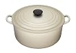 Le Creuset Cast Iron Round Casserole, Almond, 24 cm