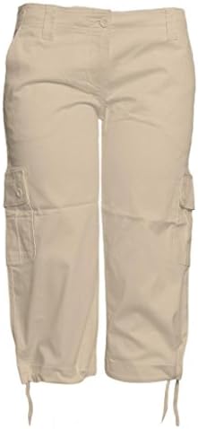 Contemporary Edge Womens Capri Pants - Khaki Tan- Size 4