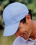 6-Panel Brushed Twill Unconstructed Cap