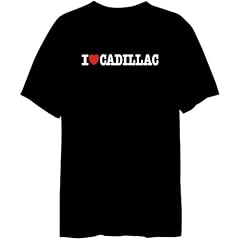 I Love Cadillac US St�dte Herren T-Shirt (Schwarz, Gr��en X-Small - XXX-Large)