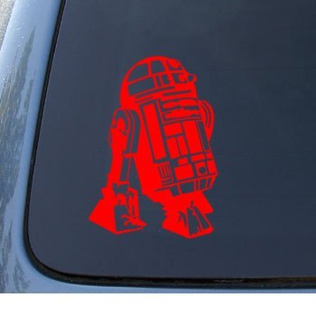  R2-D2 - Star Wars R2D2 - Car, Truck, Notebook, Vinyl Decal Sticker #1165 | Vinyl Color: Red