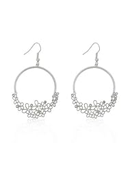 Matte Rhodium Vintage Butterfly Earrings