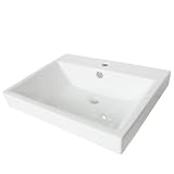 Elements of Design EDV4336 Meridian Wash Basin, White