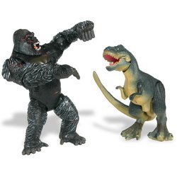 Kong Basic Figure: Kong vs. Juvenile V-Rex 6"