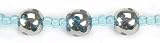 Blue Moon Glass Beads Machine Cut Dot 14 Strand/Pkg-Aquamarine