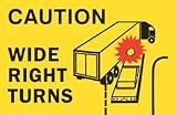 Dimensional Graphics Wide Right Turn Decal 16 X 11-1/2