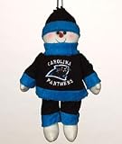 SC Sports Carolina Panthers Plush Snowflake Friend - Carolina Panthers Set of 2
