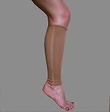 Alpha Medical Compression Calf Support Shin Splint Brace Tan Large