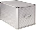Hama CD ROM Alu File Box 160 für bis zu 160 CDs incl. 80 nummerierten CD-Schutzhüllen silber