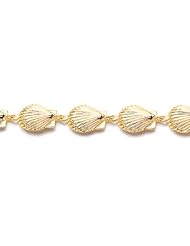 14K Gold Scallop Shell Bracelet
