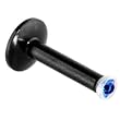14 Gauge Black Titanium Bioplast Blue Gem Monroe 5/16 Inches