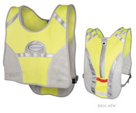 Buy Nathan L.E.D. Cyclist Reflective Vest (Neon Yellow Grey) by Nathan
