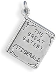 The Great Gatsby Book Charm, Sterling Silver