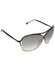 Tom Ford Ladies 0184 Vicky Black To Grey Frame Grey Gradient Lens Metal Sunglasses by Tom Ford