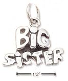 Sterling Silver Big Sister Charm