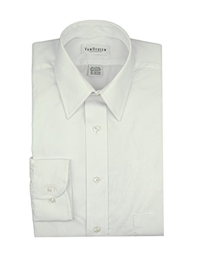 Van Heusen Men's Broadcloth Wrinkle free Long Sleeve Dress Shirt