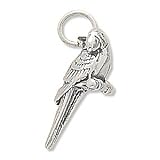 Sterling Silver Scarlet Macaw Charm