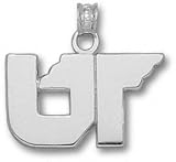 Tennessee Volunteers Solid Sterling Silver ''UT'' Pendant