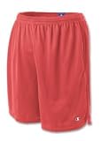 Champion Men's Long Mesh Short with Pockets Scarlet Small