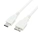 USB 3.1 Type C,NewLobo(TM) 1Pack 3.3ft/1m Reversible Design Hi-speed Micro USB 3.1 Type C Male to Standard Type MircoB USB 3.0 Male Data Cable for Apple New Macbook 12 Inch, Nokia N1, Tablet, Mobile Phone and Other Type-C Supported Devices (3.3ft/1m,1Pack)-White